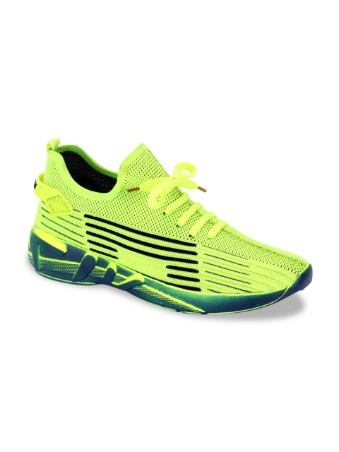 

AVAENS Men Green Mesh Running Shoes
