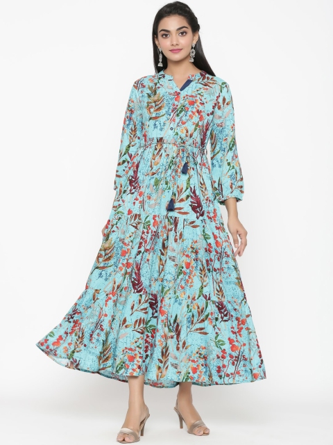

RANGMAYEE Women Multicoloured Printed Maxi Dress, Multi