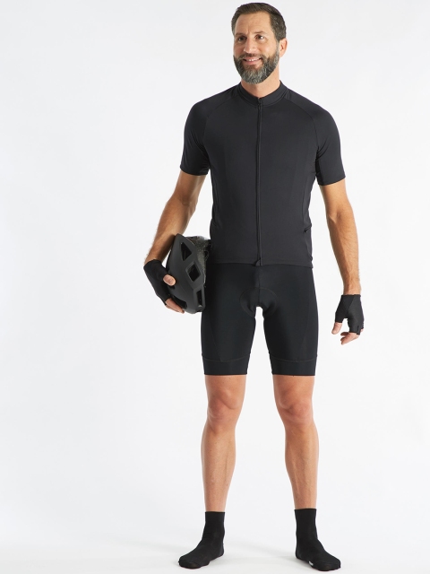

TRIBAN By Decathlon Men Black Solid Skinny Fit Cycling Shorts
