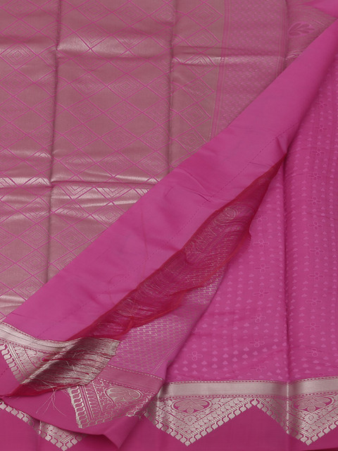 

Pothys Pink Printed Art Silk Saree