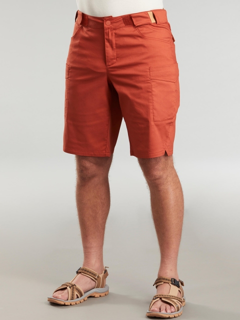 

Quechua By Decathlon Men Rust Red Solid Regular Fit Regular Shorts