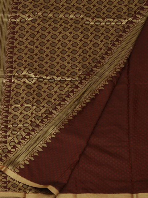 

Pothys Navy Blue & Brown Art Silk Woven Design Saree
