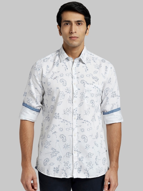 

Parx Men White Classic Regular Fit Printed Casual Shirt