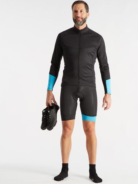 

TRIBAN By Decathlon Men Black Solid Regular Fit Biker Shorts