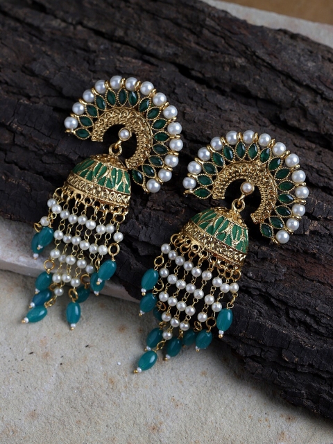 

Fabstreet Gold-Toned Classic Jhumkas