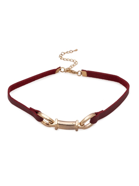 

Globus Maroon Rose Gold-Plated Chokers