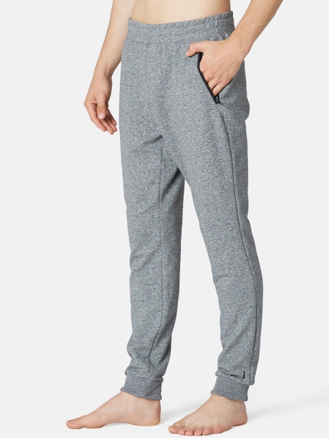 

NYAMBA By Decathlon Men Grey Melange Slim Fit Solid Joggers