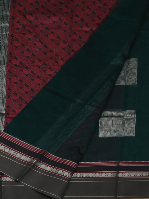 

Pothys Green Printed Silk Cotton Saree
