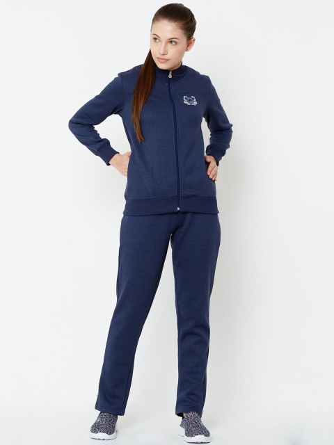 

Sweet Dreams Women Navy Blue Solid Loungewear Tracksuit