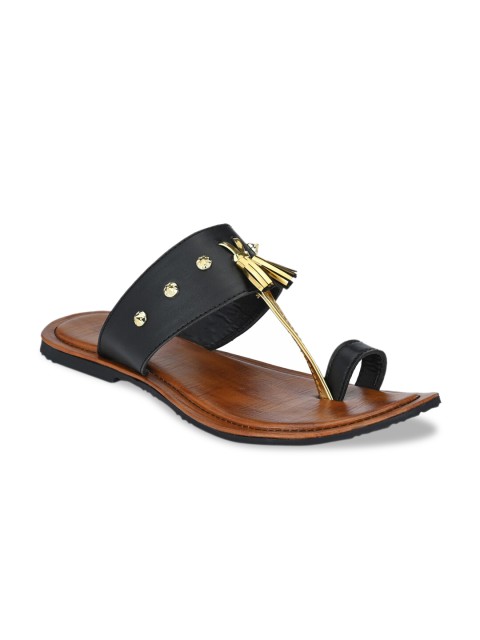 

Big Fox Men Black & Tan Comfort Sandals