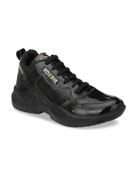 

Big Fox Men Black Canvas Running Shoes