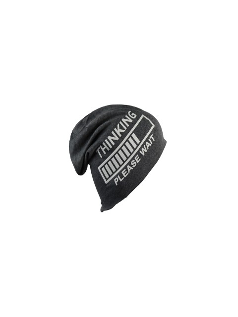 

Bunnywave Unisex Grey Printed Beanie