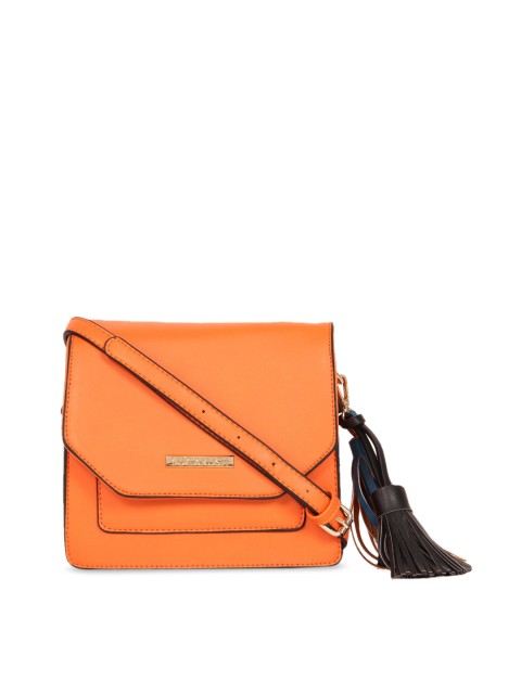

Sugarush Orange Solid Sling Bag