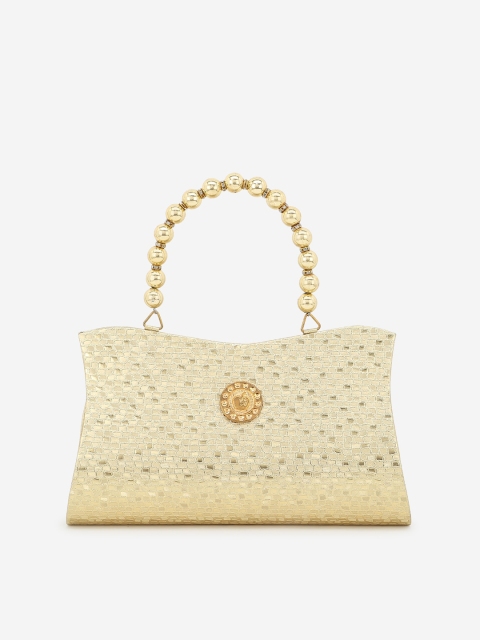 

Element Cart Gold-Toned Textured Clutch