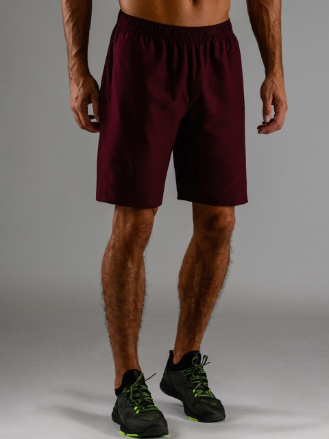 

Domyos By Decathlon Men Maroon Solid Rapid Dry Cardio Gym Short With Mesh