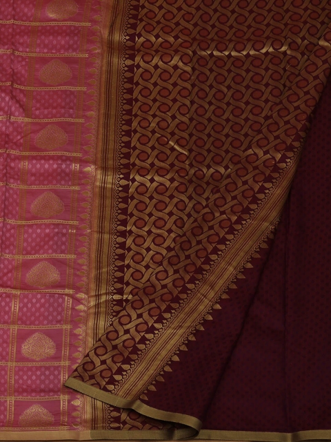 

Pothys Pink & Maroon Art Silk Woven Design Saree