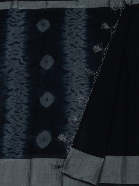 

Pothys Navy Blue Woven Design Linen Blend Saree