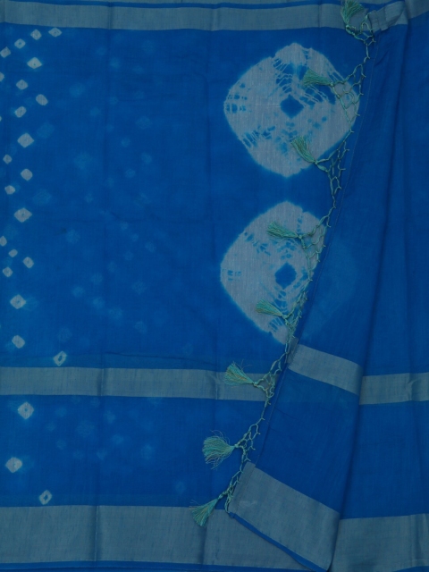 

Pothys Blue Woven Design Linen Blend Saree