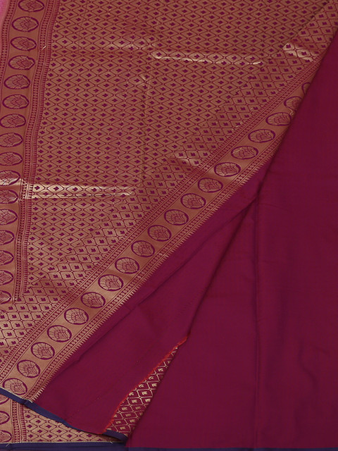 

Pothys Pink & Gold-Toned Art Silk Woven Design Saree