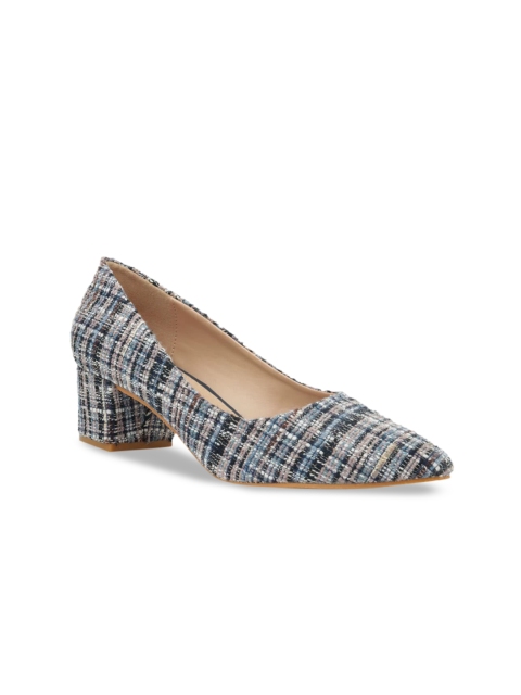 

London Rag Women Blue & Beige Textured Pumps