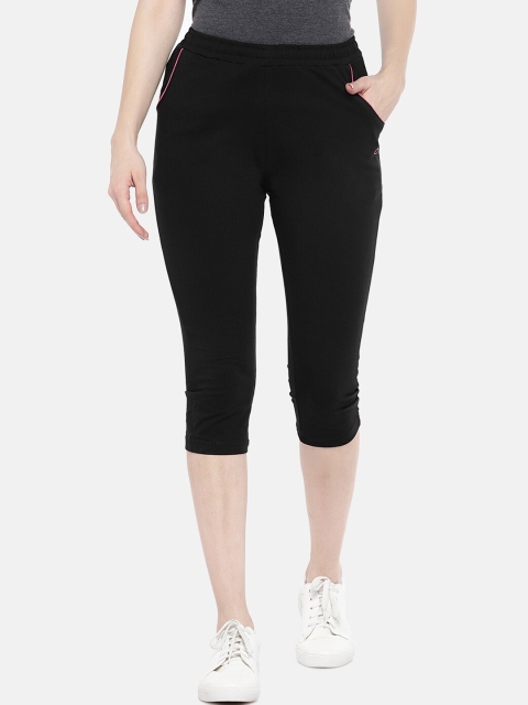 

Sweet Dreams Women Black Solid Regular Fit Capris