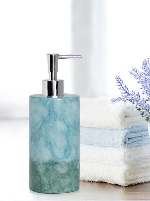 

Shresmo Teal Self-Design Liquid Soap Dispenser