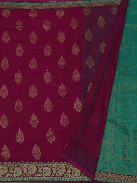 

Pothys Violet Woven Design Saree