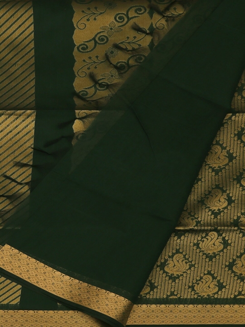 

Pothys Green Woven Design Silk Cotton Saree