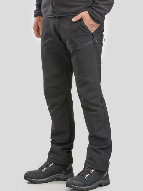 

Quechua By Decathlon Men Black Warm and Water repellant Snow Hiking and Trekking Trousers