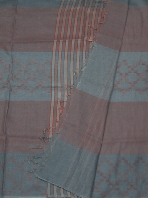 

Pothys Grey Woven Design Pure Linen Saree
