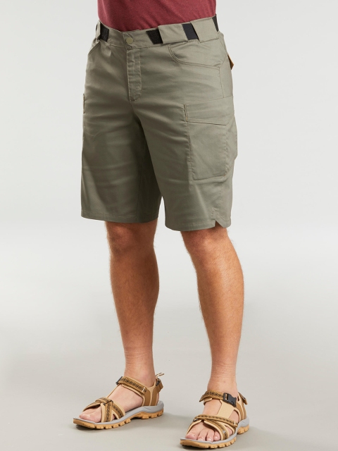 

Quechua By Decathlon Men Olive Green Solid Regular Fit Regular Shorts