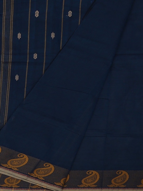 

Pothys Blue Woven Design Pure Cotton Saree