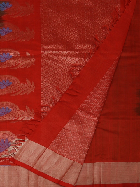 Pothys Green Woven Design Cotton Blend Saree