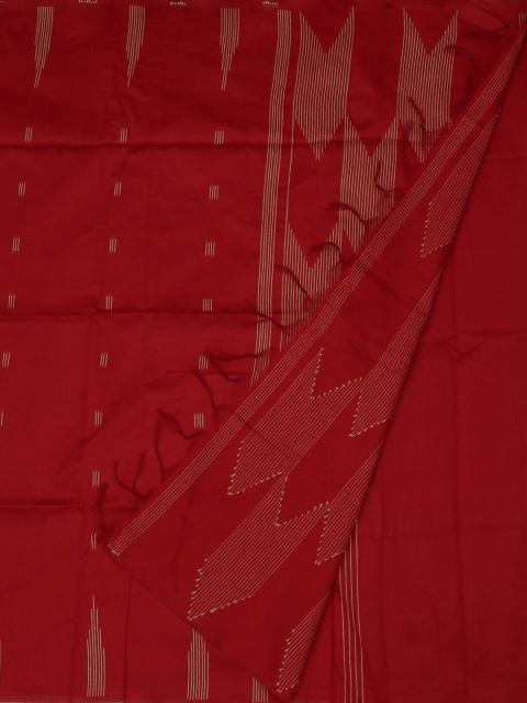 

Pothys Red Woven Design Jute Silk Saree