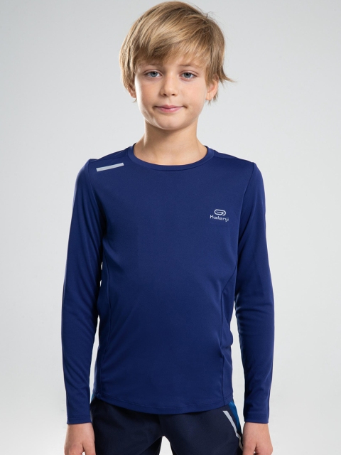 

Kalenji By Decathlon Unisex Kids Blue Solid Round Neck T-shirt