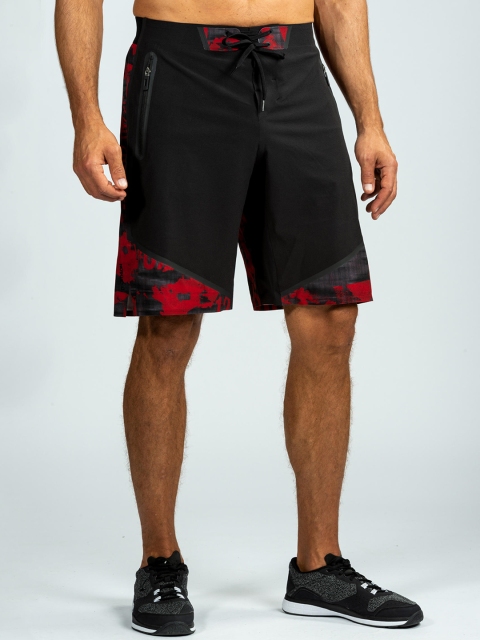 

Domyos By Decathlon Men Black Solid Regular Fit Sports Shorts