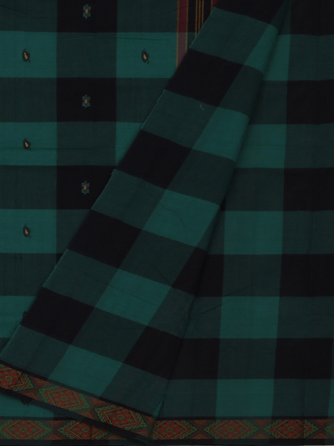 

Pothys Multicoloured Checked Pure Cotton Saree, Multi