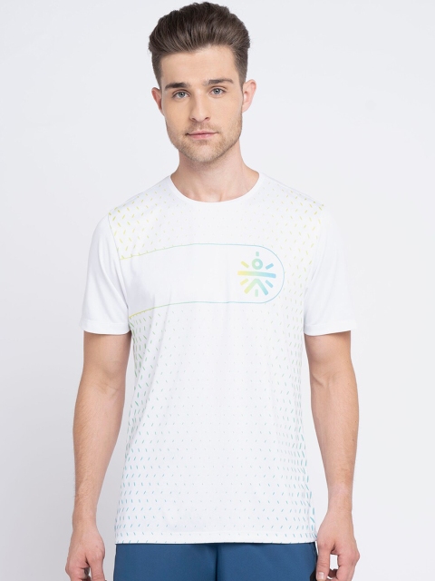 

Cultsport Men White Solid Round Neck T-shirt
