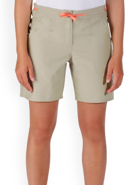 

Quechua By Decathlon Women Beige Solid Sports Shorts
