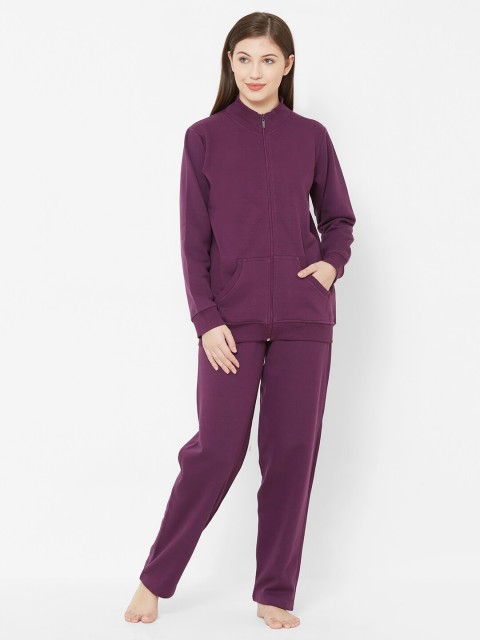 

Juliet Women Purple Solid Night suit