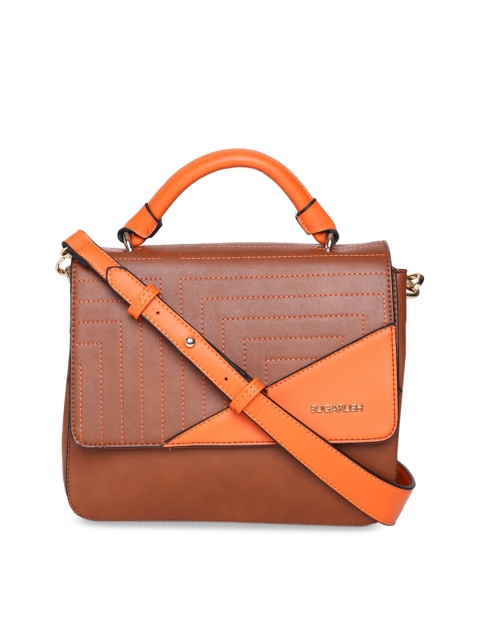 

Sugarush Brown Colourblocked Satchel
