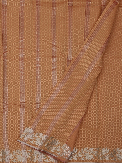 

Pothys Cream-Coloured Striped Art Silk Saree