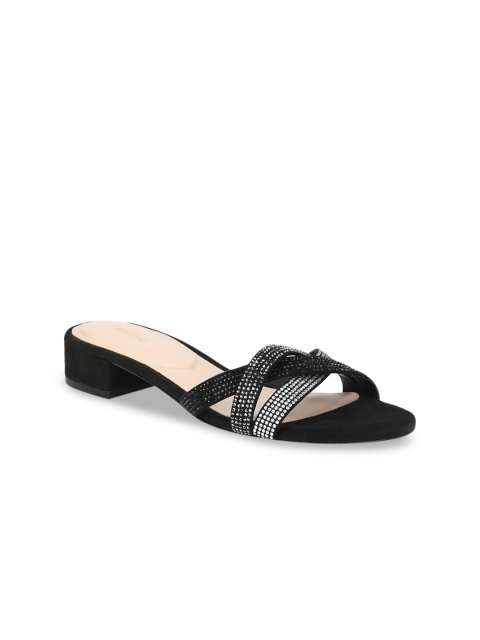 

ALDO Women Black Embellished Heels