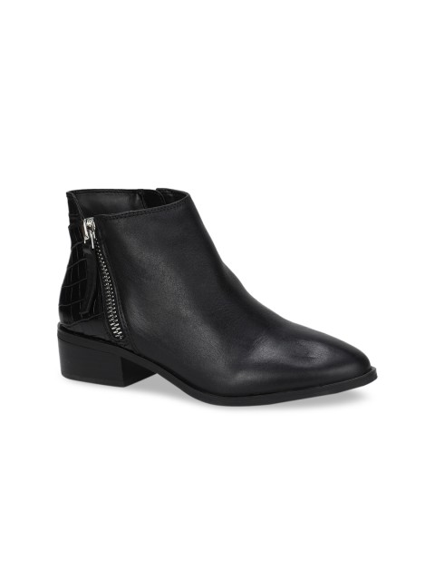 

ALDO Women Black Solid Heeled Boots