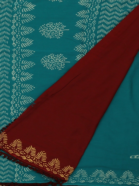

Pothys Green Printed Pure Cotton Saree