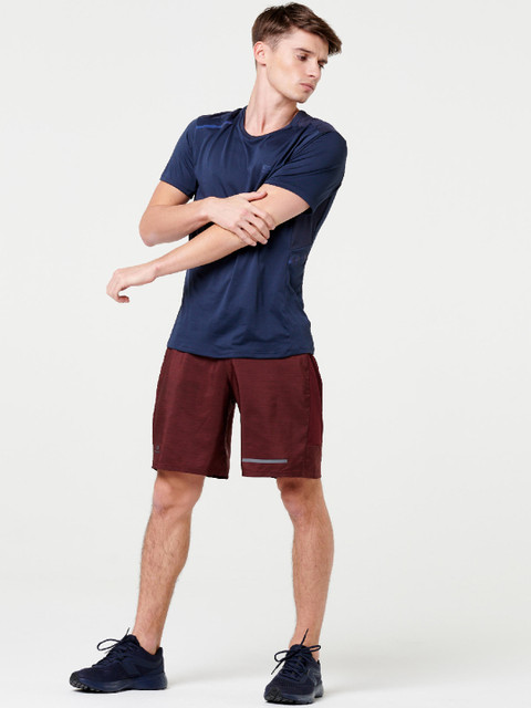 

Kalenji By Decathlon Men Maroon Solid Regular Fit Sports Shorts