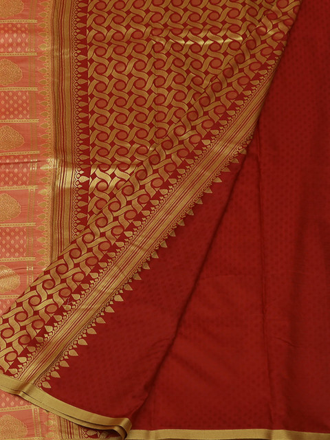 

Pothys Pink Woven Design Art Silk Saree