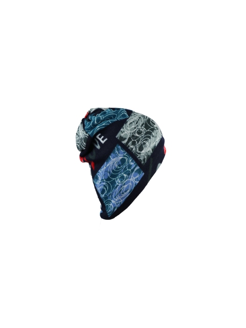 

Bunnywave Unisex Multicoloured Self Design Beanie, Multi