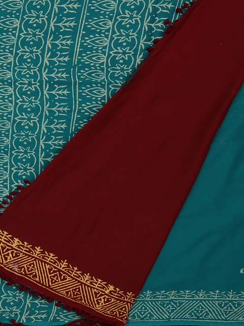 

Pothys Green Printed Pure Cotton Saree