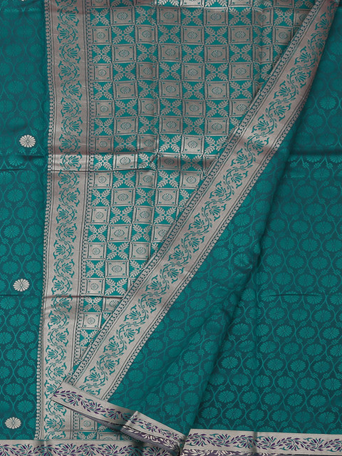 

Pothys Green Printed Art Silk Saree
